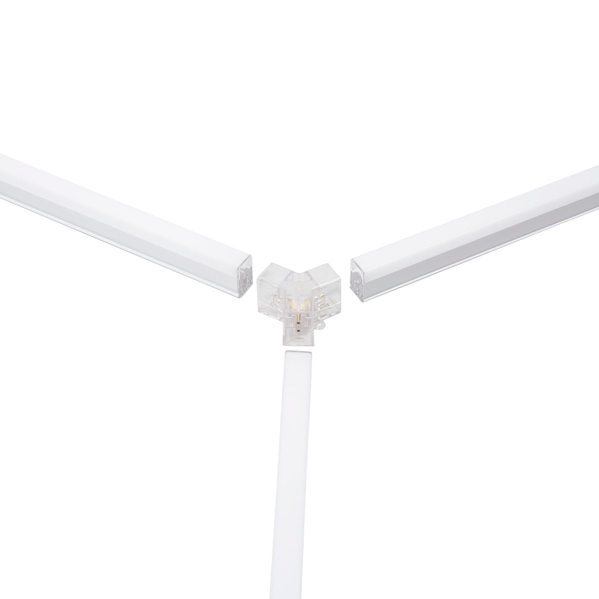 Connettore a 3 angoli 120° per barra LED SHAPE