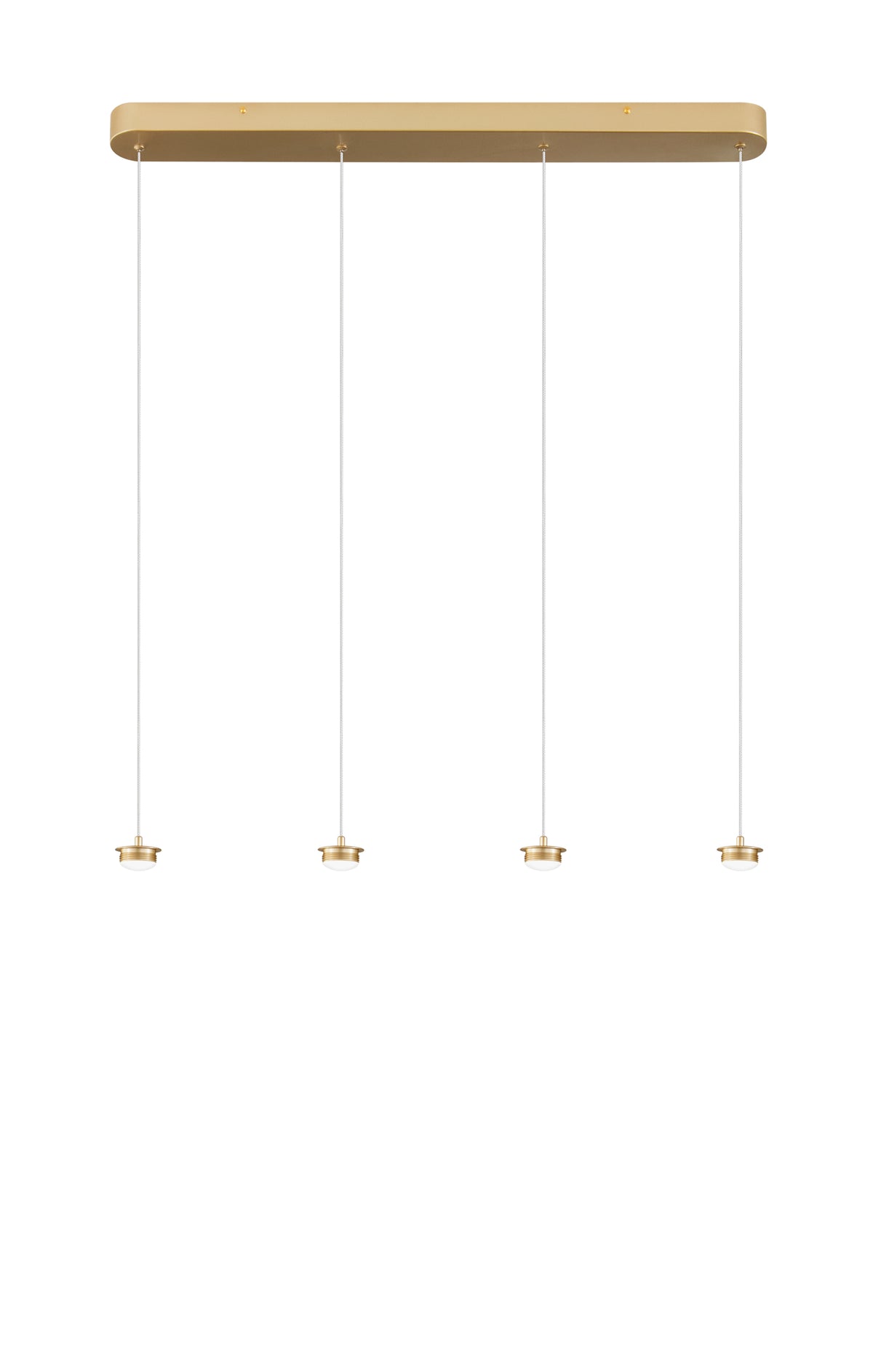 "Base per sospensione Giselle oro dritta a 4 punti luce - 80 cm."
