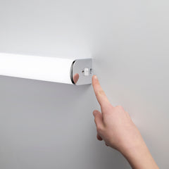 APPLIQUE LED BLASTER BIANCA/CROMO 15W 1720LM 4000K IP44 60X 5,3X5,5CM
