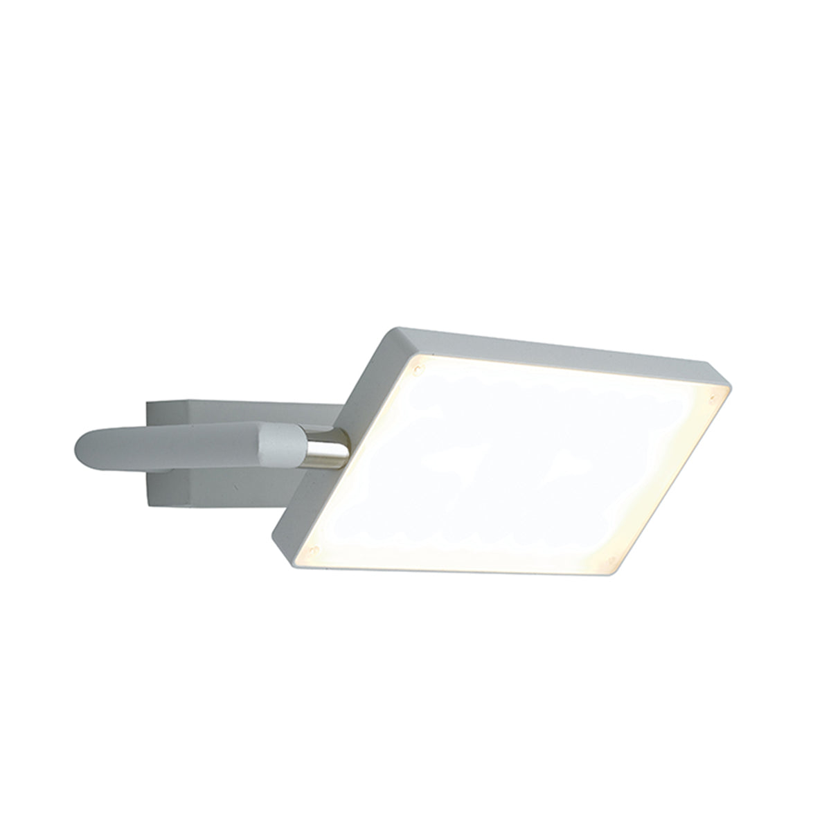 "Applique LED BOOK in alluminio bianco con diffusore orientabile"