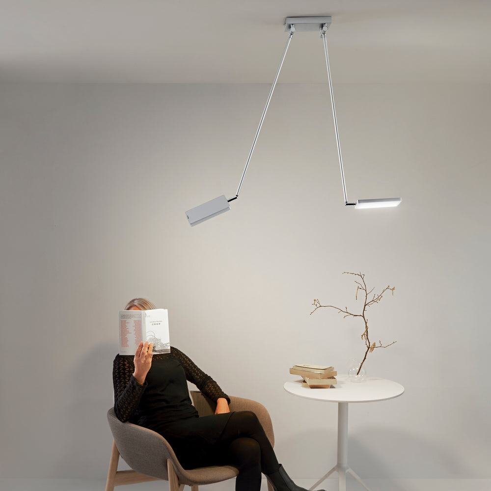 PLAFONIERA LED BOOK GRIGIA 36W 3640LM 3200K 15-200X85CM