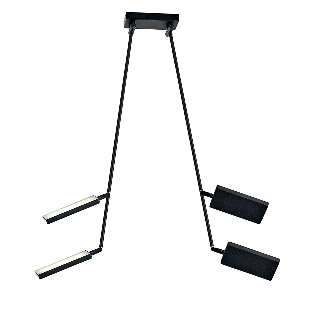 PLAFONIERA LED BOOK NERA 36W 3640LM 3200K 15-200X85CM