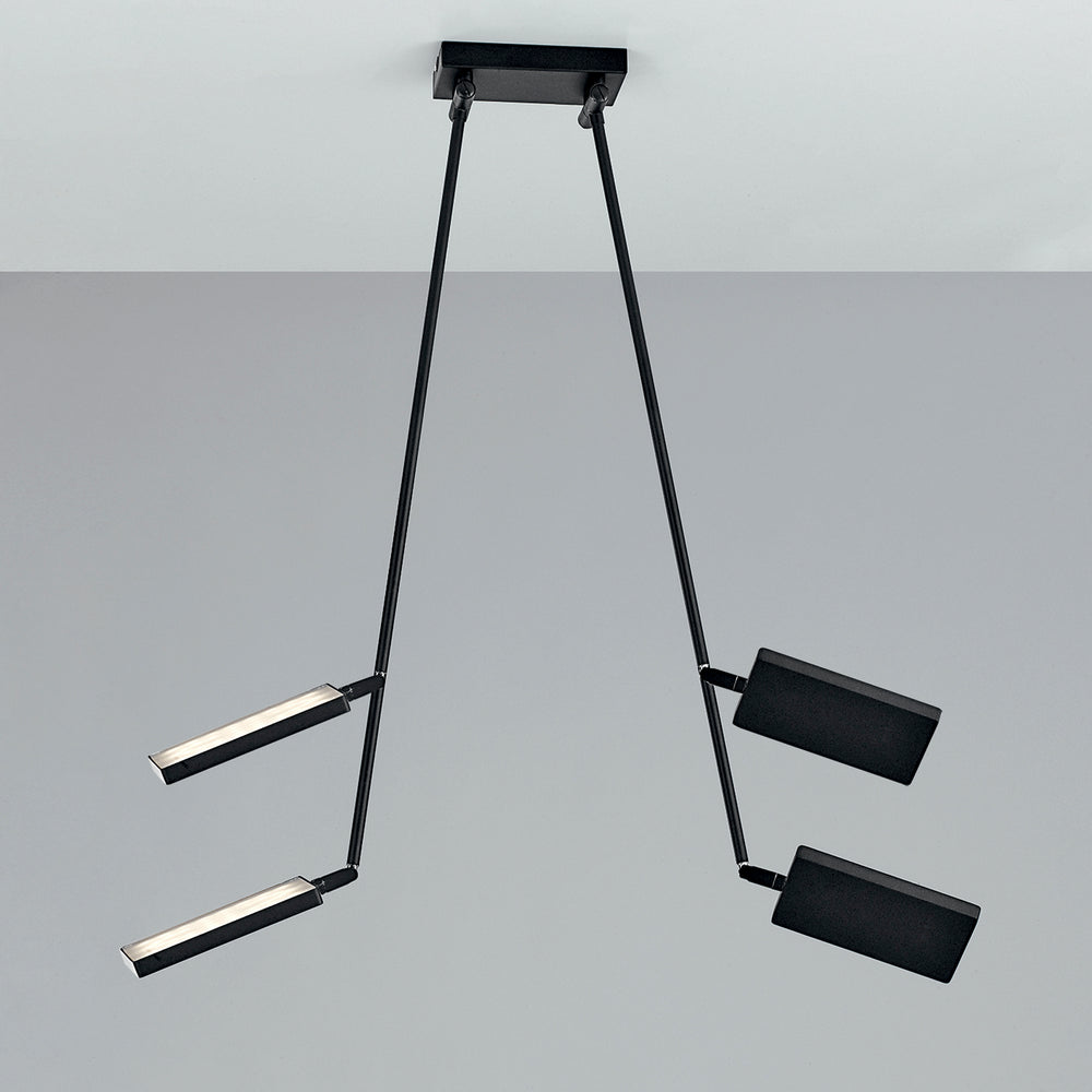 PLAFONIERA LED BOOK NERA 36W 3640LM 3200K 15-200X85CM