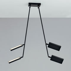 PLAFONIERA LED BOOK NERA 36W 3640LM 3200K 15-200X85CM