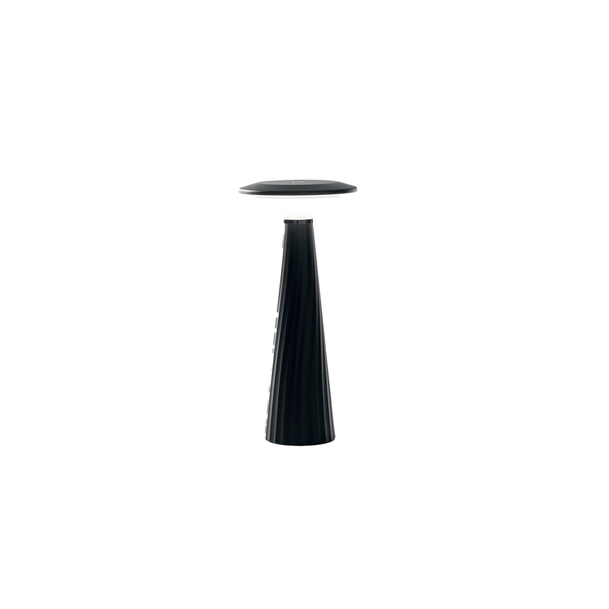 "Lampada LED ricaricabile da esterno BRIO nera con dimmer IP44