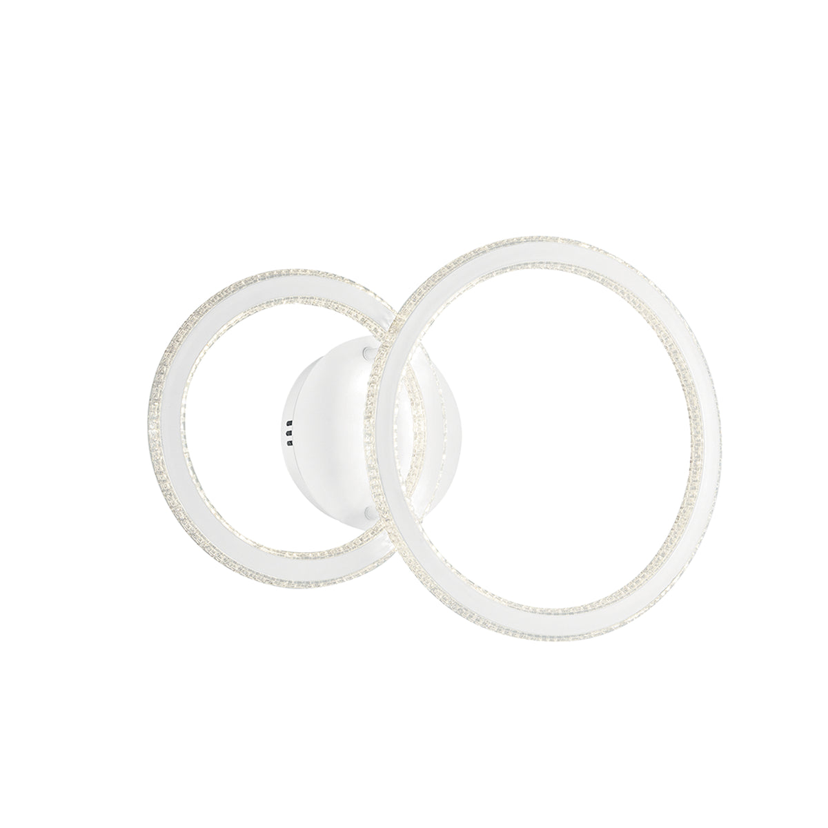 "Plafoniera LED BRYANT con due diffusori diamantati 45W 3000K (luce calda)"