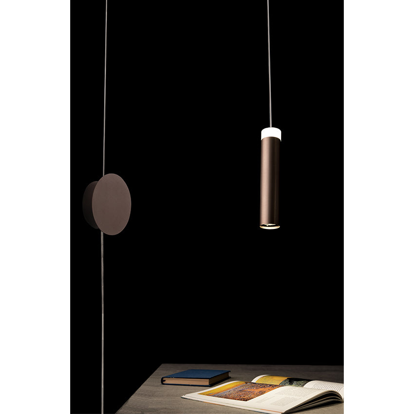 APPLIQUE LED CANDLE BRONZO IN ACRILICO E ALLUMINIO 7W 720LM 4000K 400X20X4CM