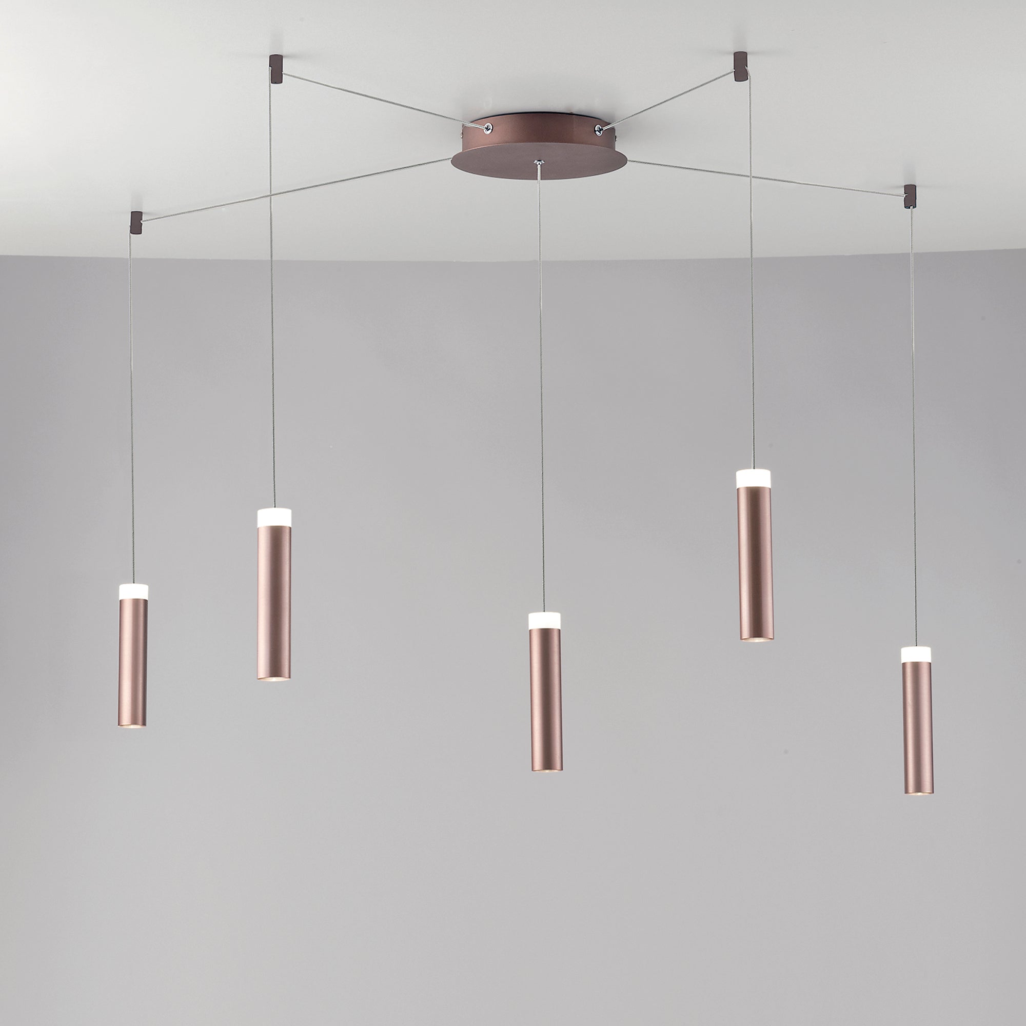PLAFONIERA LED CANDLE BRONZO 35W 3600LM 4000K 400X20X4CM