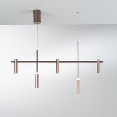 SOSPENSIONE LED CANDLE BRONZO 35W 3600LM 4000K 120X19,1X125CM