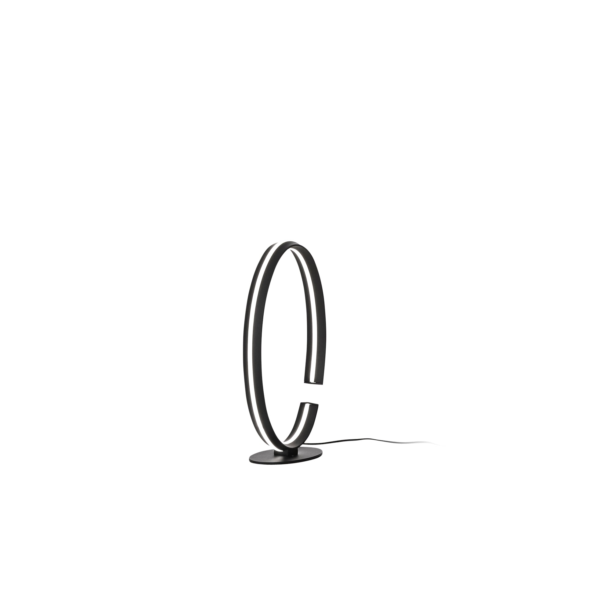 "Lampada da tavolo LED CLARKE in alluminio nero 3000K (luce calda)"