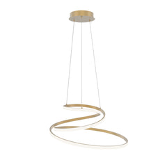 "Sospensione LED COASTER in alluminio oro con interruttore CCT"
