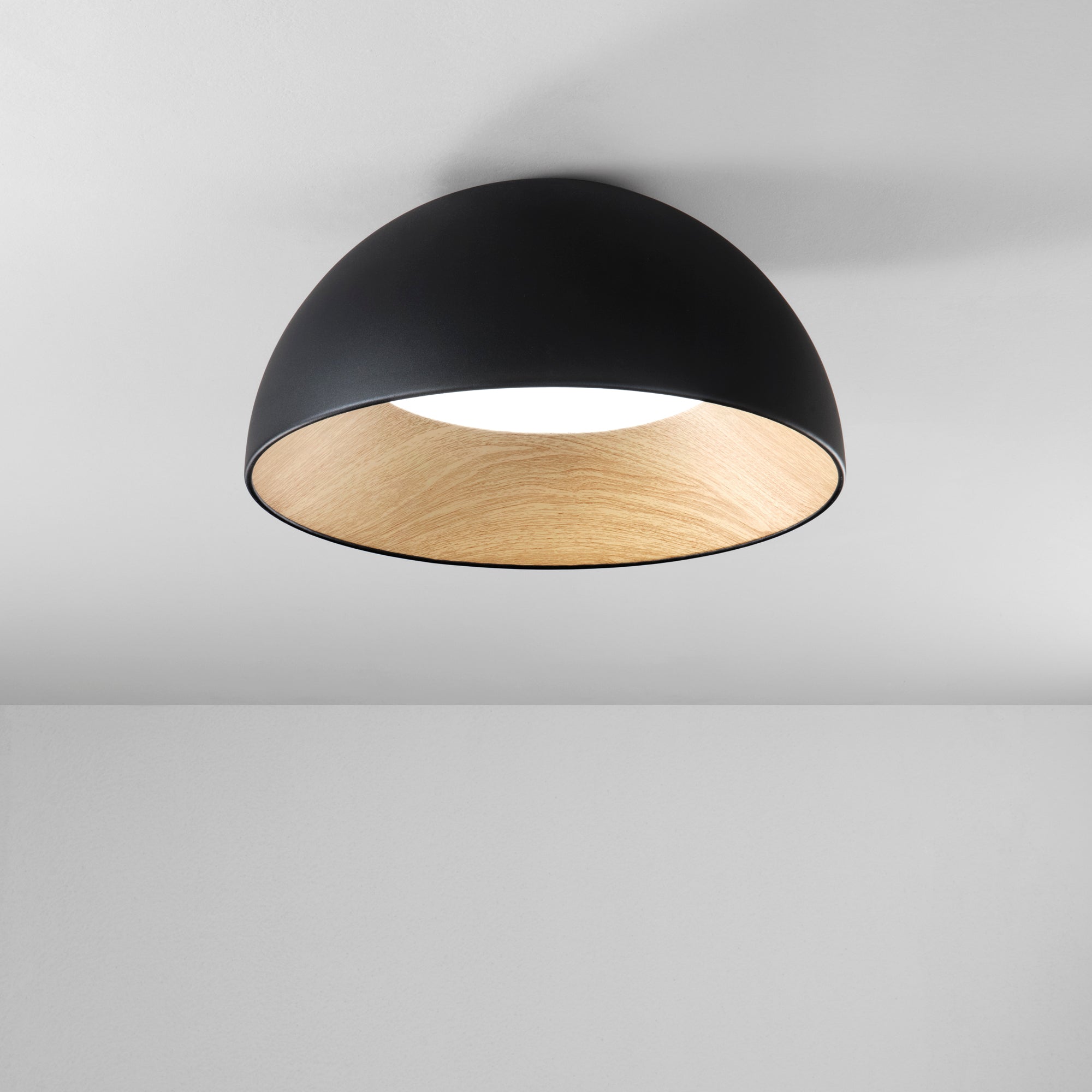 PLAFONIERA LED COCO NERA 40W 4400LM CCT 50X29CM