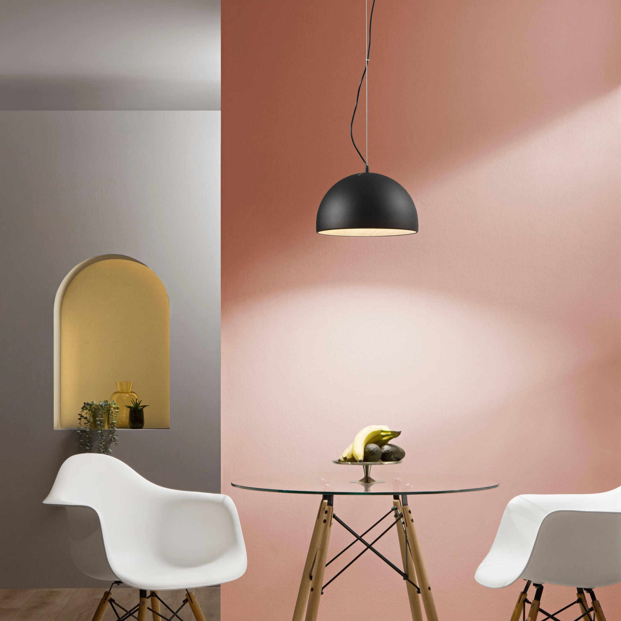 SOSPENSIONE LED COCO NERA 30W 3300LM CCT 35X181CM