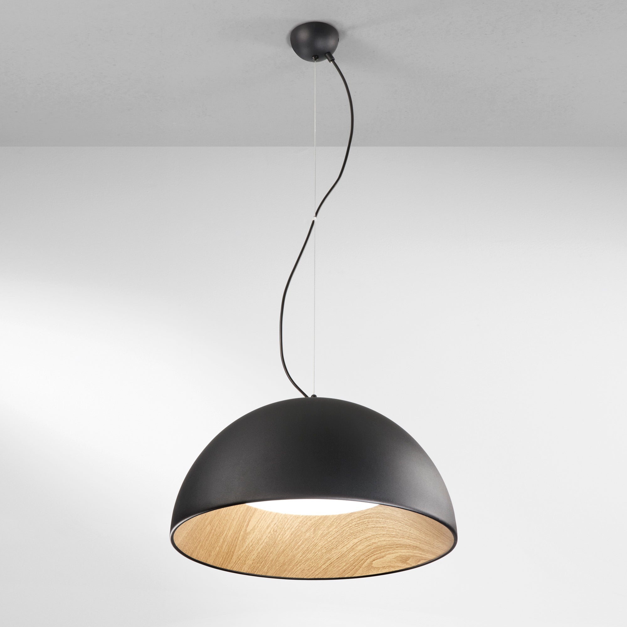 SOSPENSIONE LED COCO NERA 40W 4400LM CCT 50X187CM