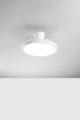 PLAFONIERA LED VENTILATORE CONDOR RETRATTILE BIANCO 35W 3900LM CCT DIMM CON RGB DIGITALE CON TELECOMANDO RF INCLUSO 24X49CM