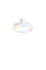 PLAFONIERA LED VENTILATORE CONDOR RETRATTILE BIANCO 35W 3900LM CCT DIMM CON RGB DIGITALE CON TELECOMANDO RF INCLUSO 24X49CM