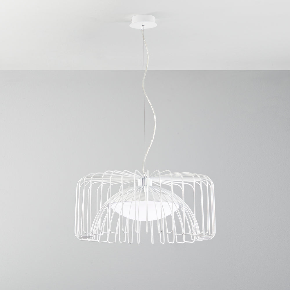SOSPENSIONE LED COUGAR BIANCA 24W 2740LM 4000K 50X26X120CM