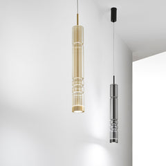SOSPENSIONE LED CROOKES AMBRA 8W 800LM CCT 8X8X234CM