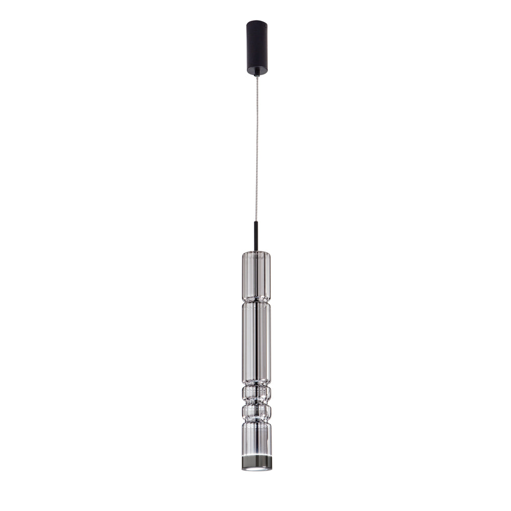 SOSPENSIONE LED CROOKES FUME' 8W 800LM 3000K 8X8X234CM