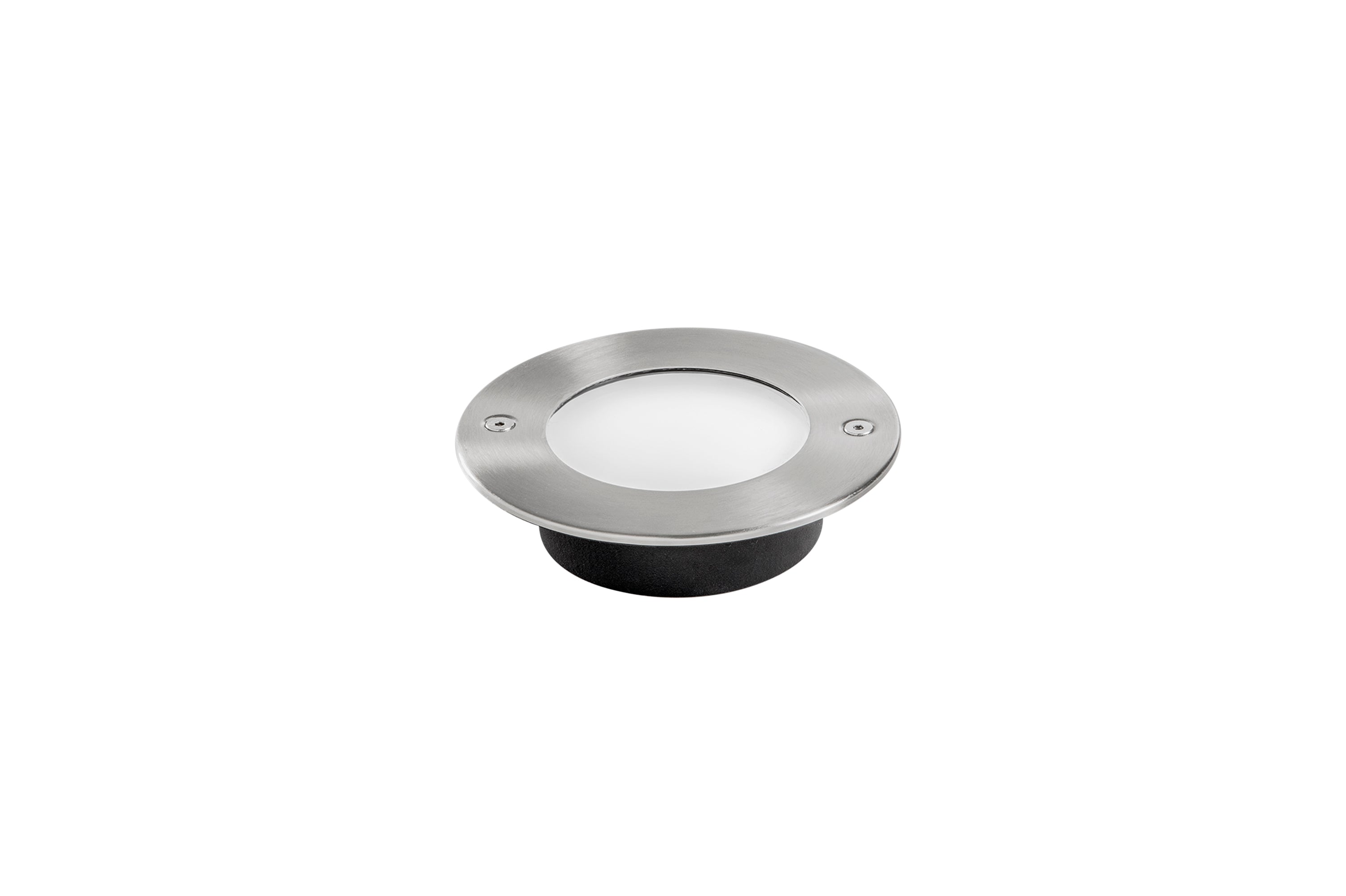 "Faretto Deck calpestabile in alluminio silver luce naturale"