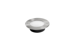 "Faretto Deck calpestabile in alluminio silver luce naturale"