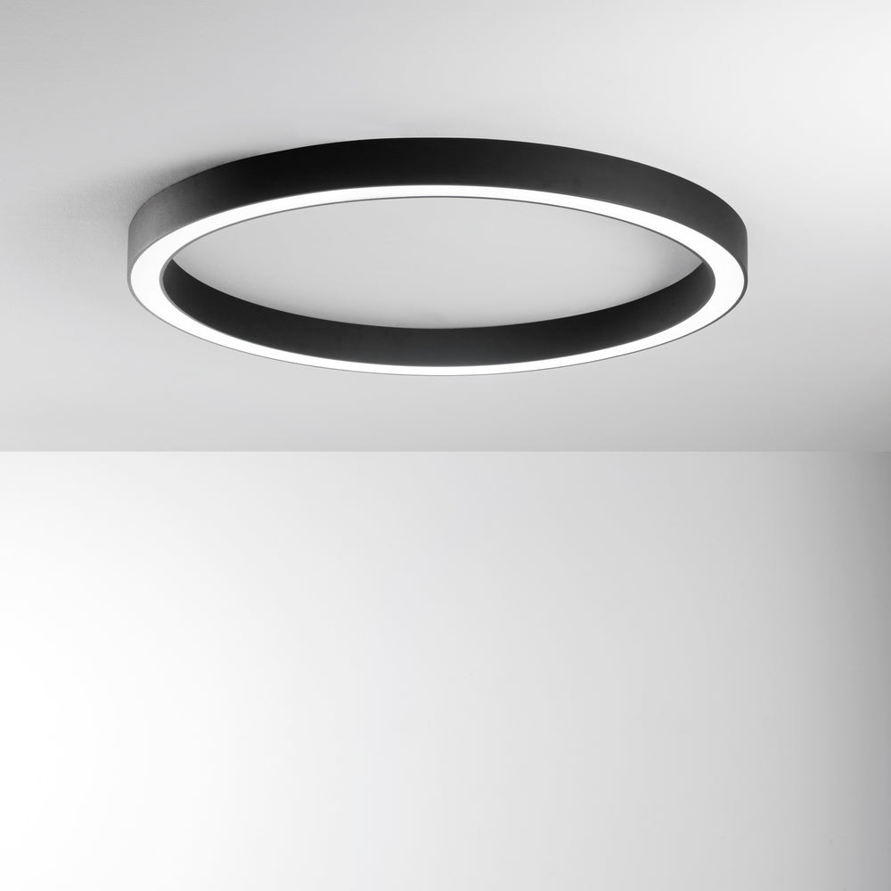 PLAFONIERA LED DEMOS NERO 120W 13200LM CCT 120X8,5CM