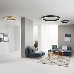 PLAFONIERA LED DEMOS NERA 60W 6600LM CCT 60X8,5CM