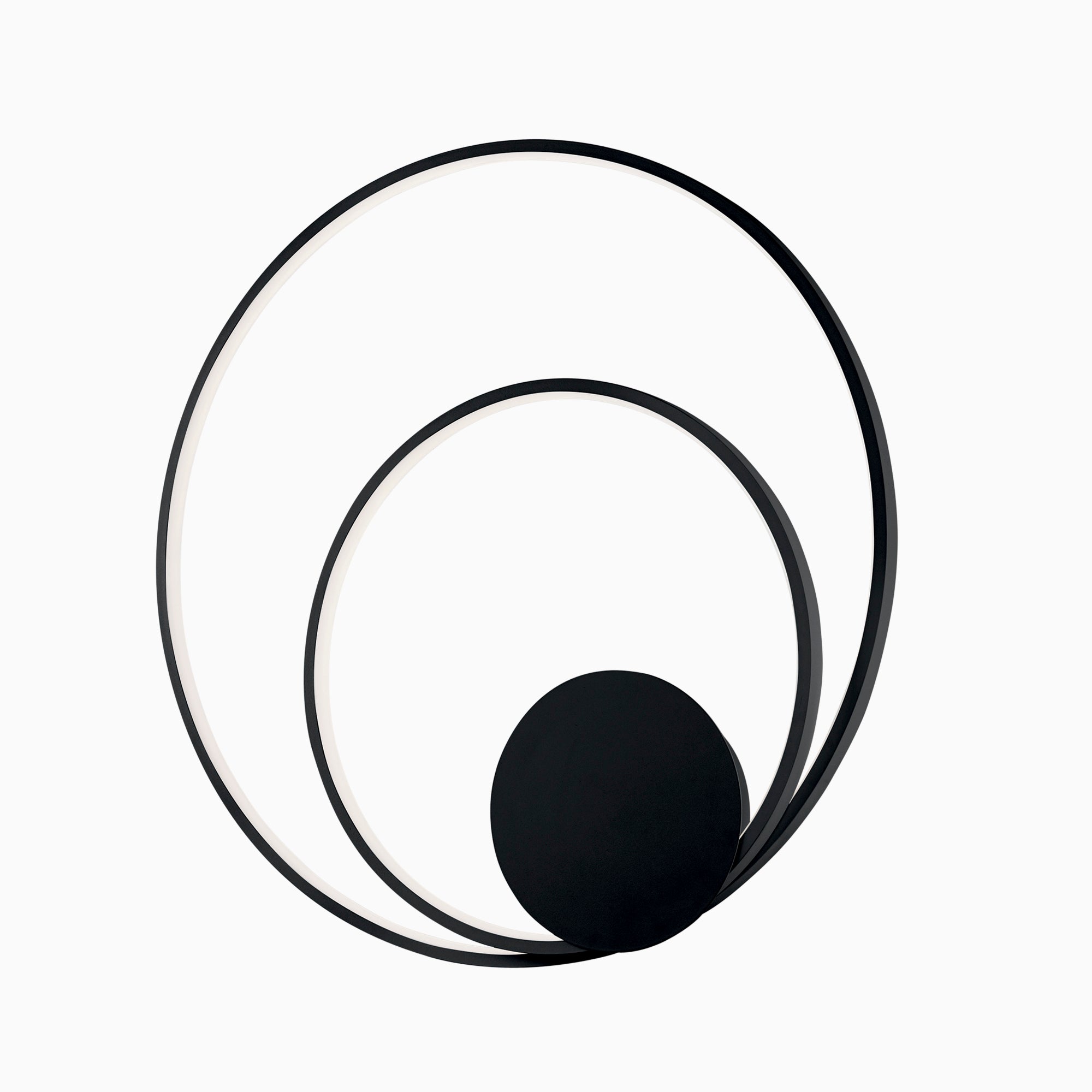 "Plafoniera LED DIEM in alluminio nero, CCT"
