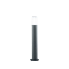 "Paletto LED da esterno DISCOVERY antracite con prese Schuko 13W luce naturale 65cm"