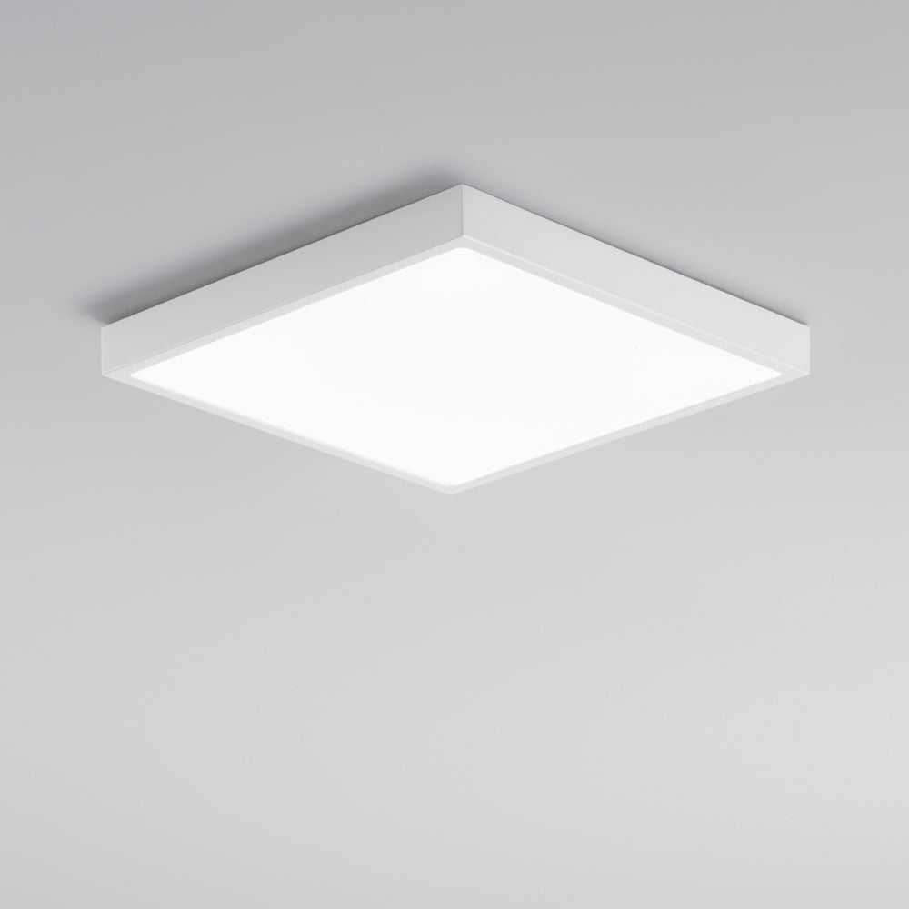 PLAFONIERA LED DOMO BIANCA QUADRATA 24W 2700LM 4000K IP44 24X24X2,4CM