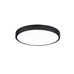 "Plafoniera LED DOMO da bagno rotonda nera 24W luce naturale 24 cm."