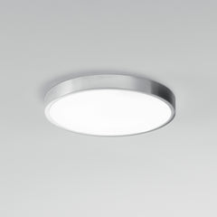 PLAFONIERA LED DOMO CROMO TONDA 24W 2700LM 4000K IP44 24X2,4CM
