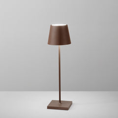 LAMPADA DA TAVOLO RICARICABILE LED DRINK BRONZO 2,2W 190LM 3000K DIMM. IP54 10X36CM
