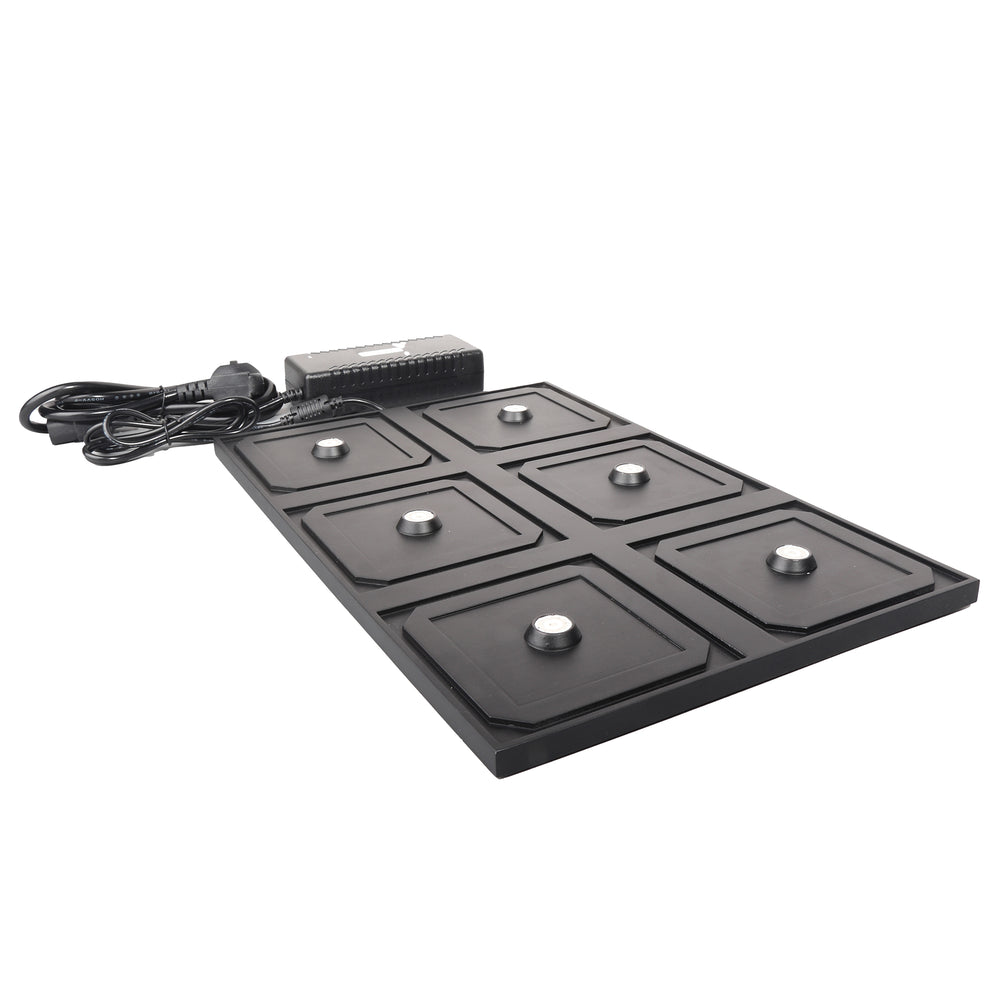 BASE DI RICARICA NERA PER LAMPADE DA TAVOLO DRINK 6 STAZIONI 5V 3A