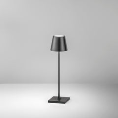 LAMPADA DA TAVOLO RICARICABILE LED DRINK NERA 1,5W 165LM 3000K DIMM. IP54 7X25CM