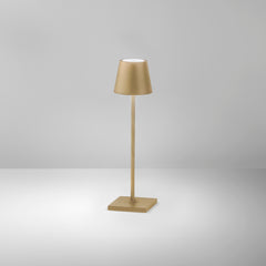 LAMPADA DA TAVOLO RICARICABILE LED DRINK ORO 1,5W 165LM 3000K DIMM. IP54 7X25CM