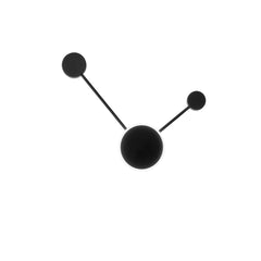 "Plafoniera LED ETERE in alluminio nero 2 punti luce, CCT"
