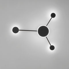 PLAFONIERA LED ETERE NERA 12W 1620LM CCT 53X46CM