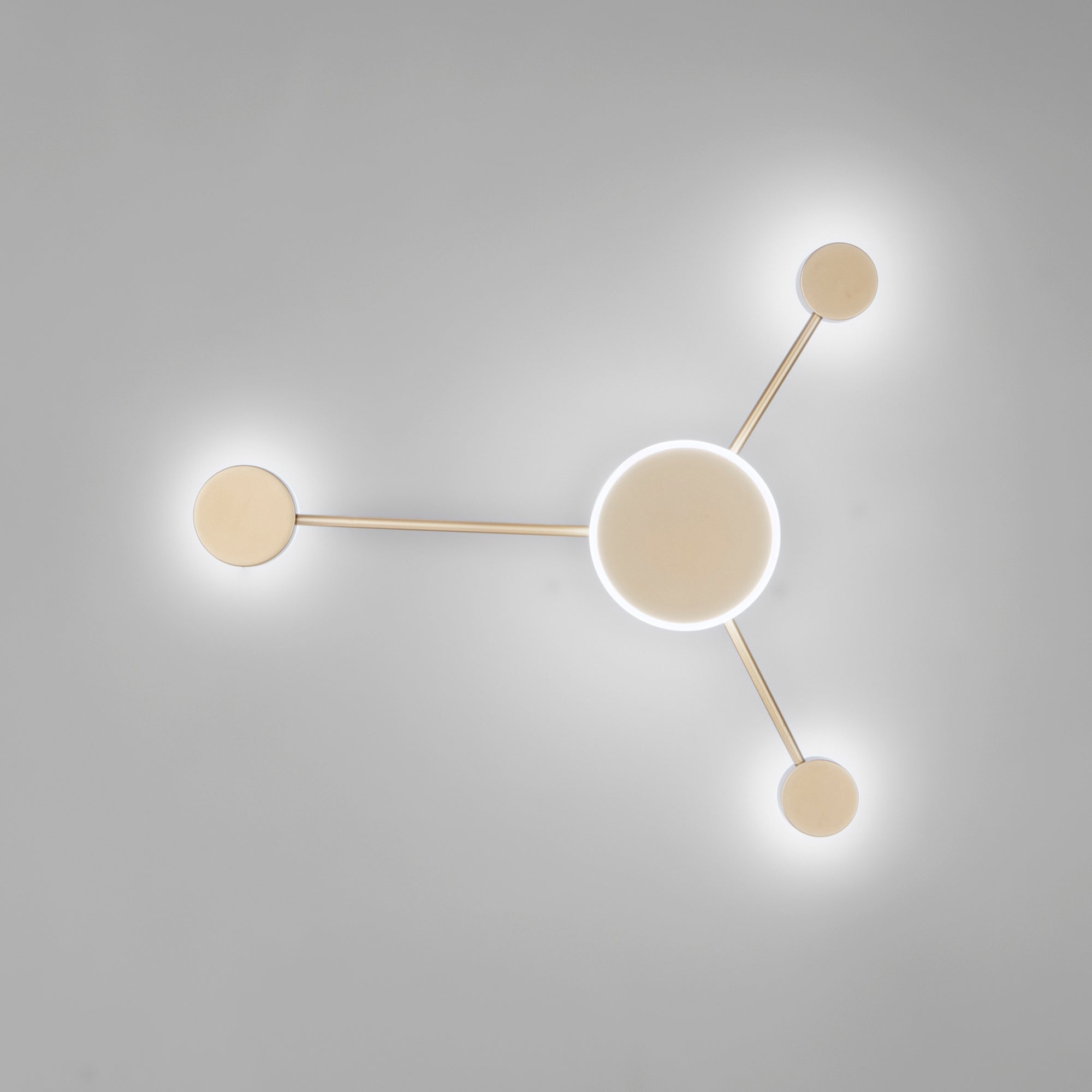 PLAFONIERA LED ETERE ORO 12W 1620LM CCT 53X46CM