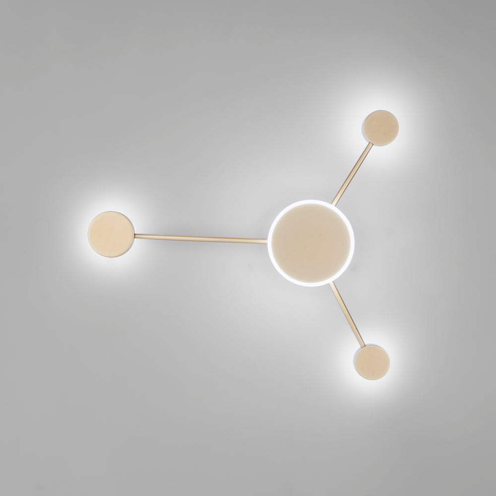 PLAFONIERA LED ETERE ORO 12W 1620LM CCT 53X46CM