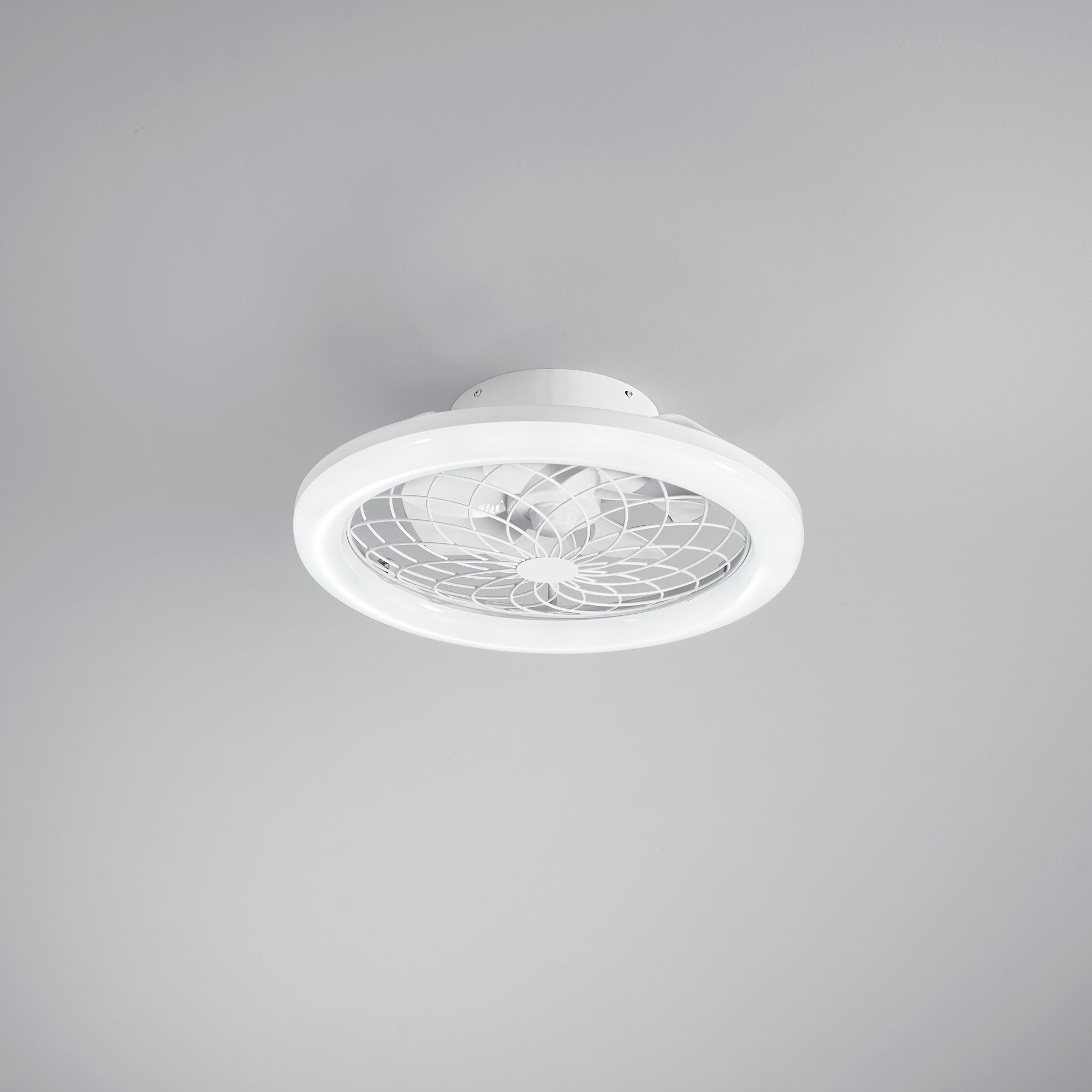 PLAFONIERA LED VENTILATORE ETESIA BIANCO 40W 5500LM CCT CON TELECOMANDO RF 49X17CM