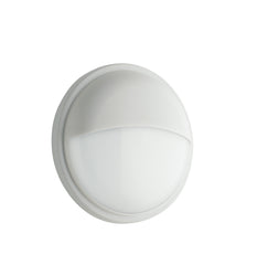 "Plafoniera LED EVER per esterno tonda con palpebra bianca CCT 22cm"