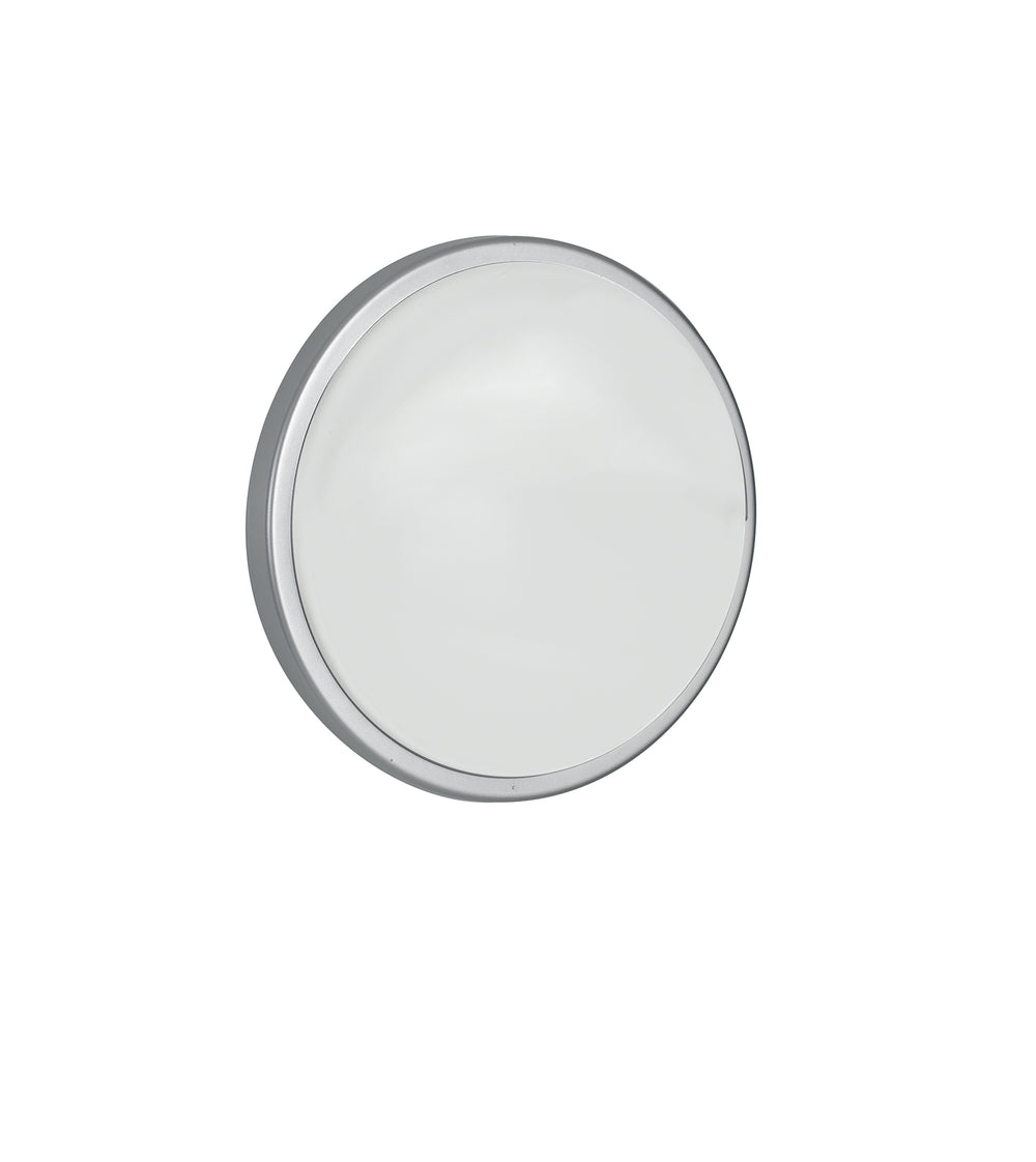 PLAFONIERA LED EVER SILVER TONDA 28W 3750LM 4000K IP65 CON SENSORE 30X7,8CM