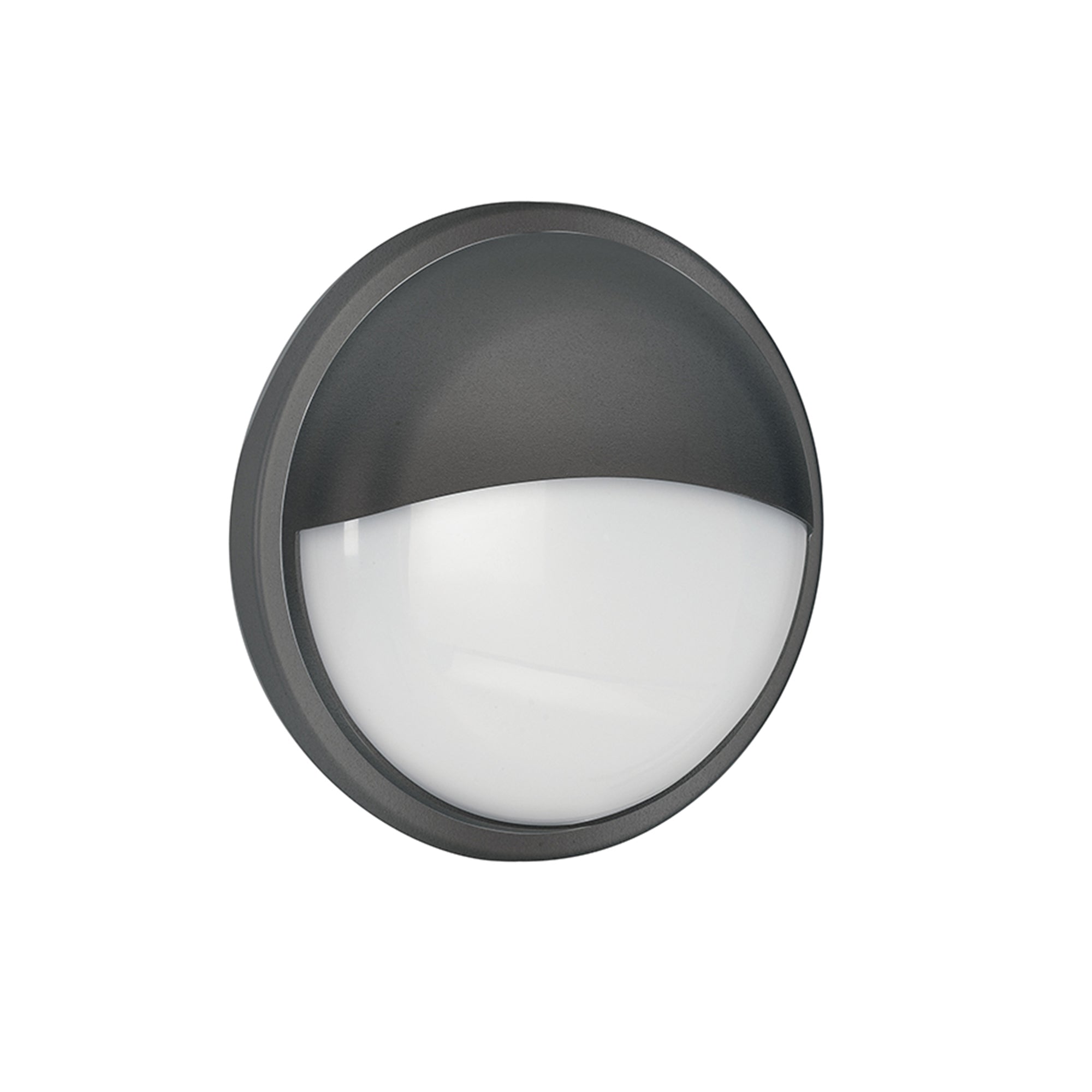 "Plafoniera da esterno LED EVER tonda con palpebra antracite 28W 4000K 30cm"