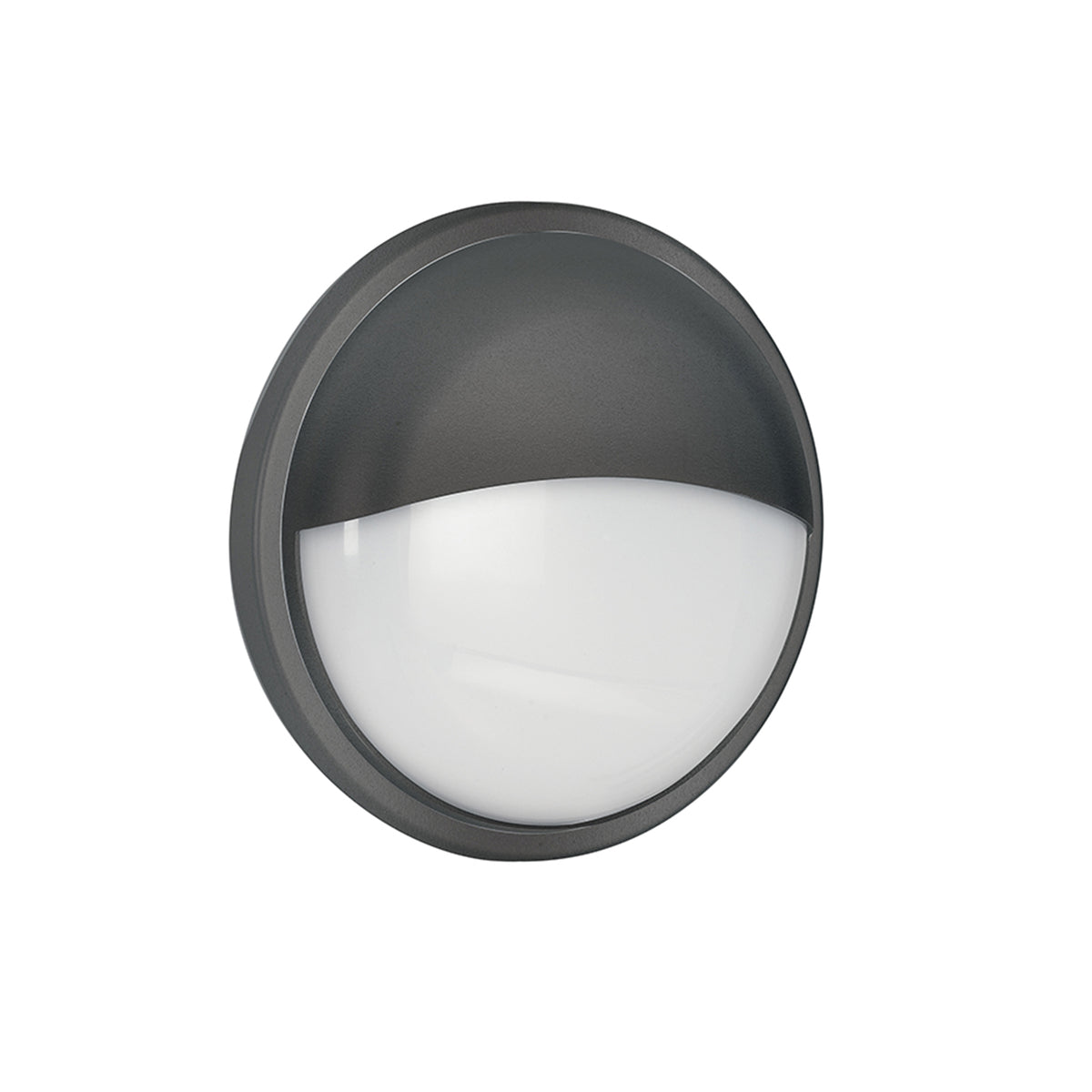 "Plafoniera da esterno LED EVER tonda con palpebra antracite 28W 4000K 30cm"