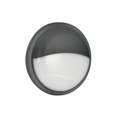 "Plafoniera da esterno LED EVER tonda con palpebra antracite 28W 4000K 30cm"