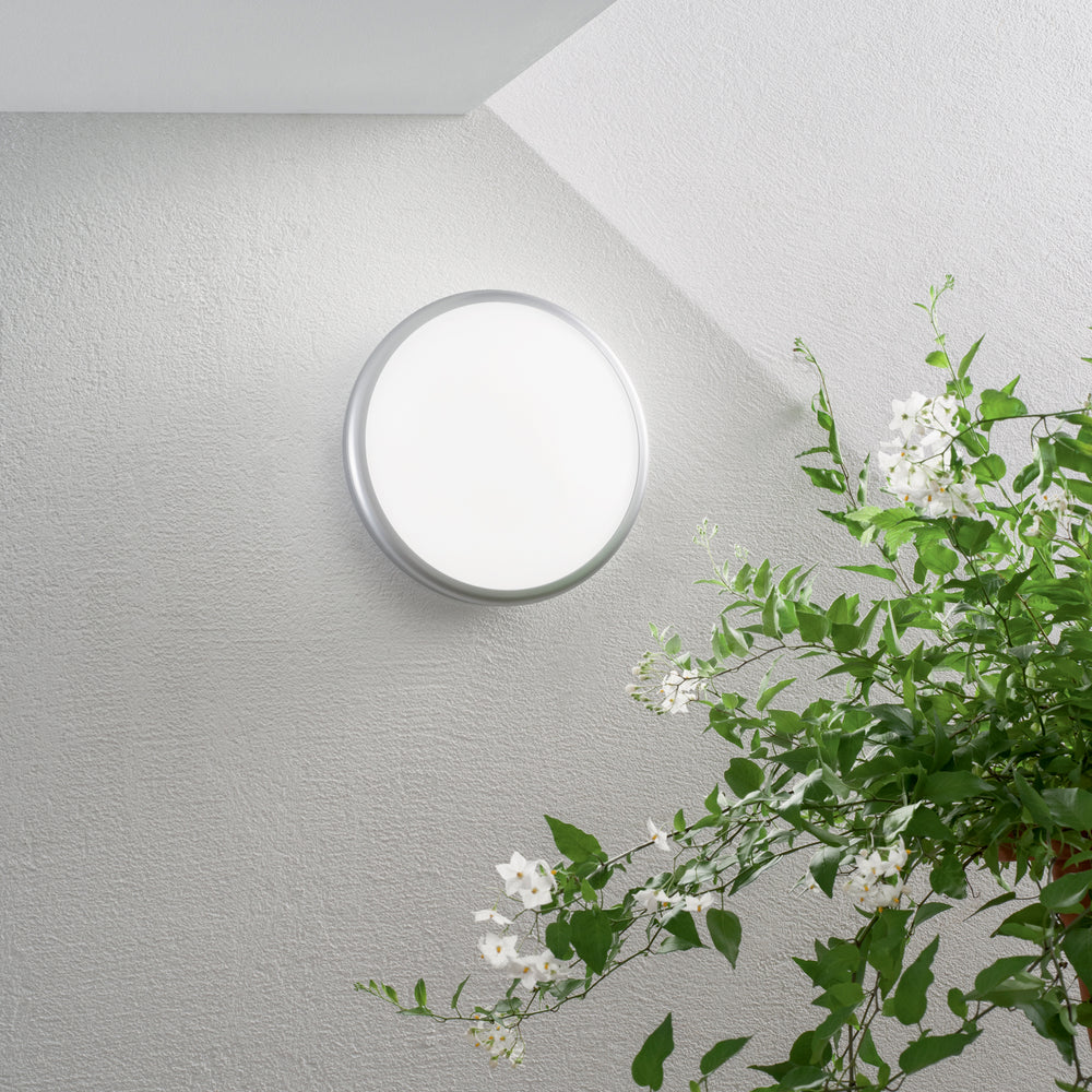 PLAFONIERA LED EVER SILVER TONDA 28W 3750LM CCT IP65 30X7,8CM