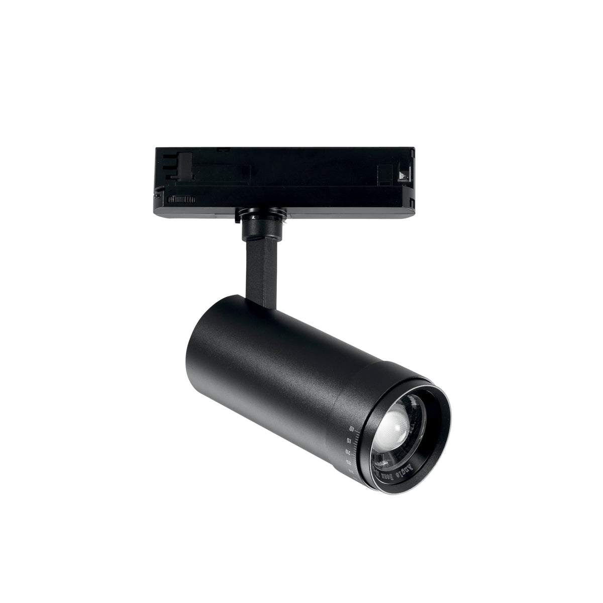 "Proiettore LED EXPLORER nero per binario trifase 30W CCT"