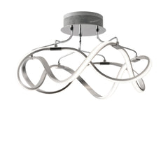 "Plafoniera LED FLIGHT in nichel spazzolato 28.8W 4000K (luce naturale)"