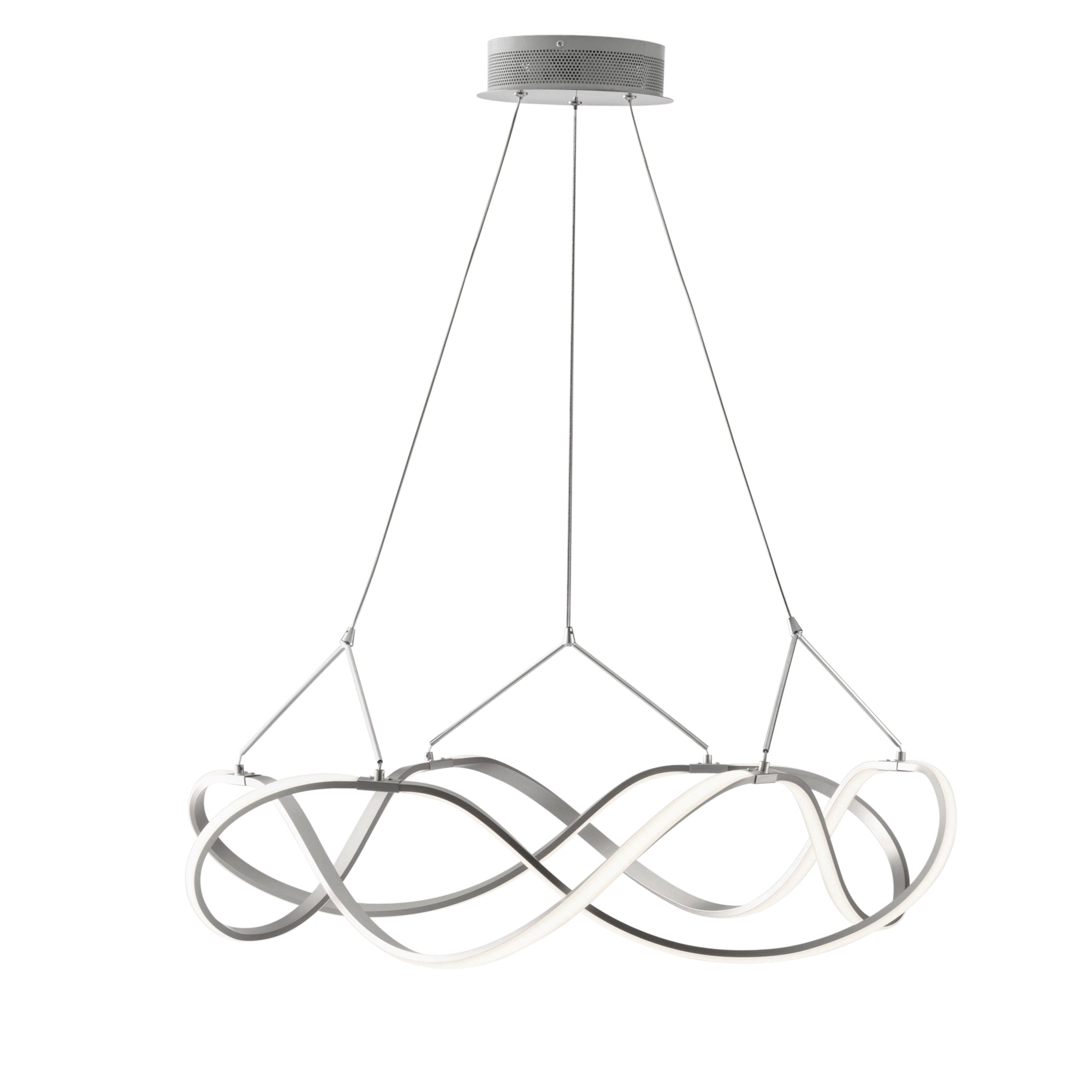 "Sospensione FLIGHT in nichel spazzolato 45W 4000K(Luce naturale)"